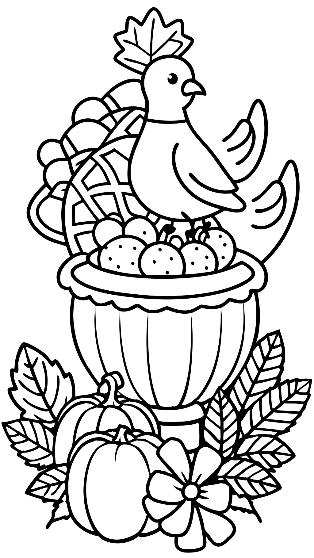 thanksgiving coloring book page